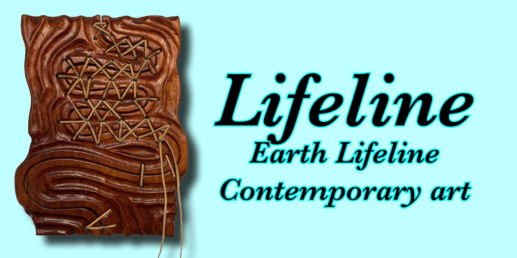 Climate change art, Lifeline of the Earth, Butternut wood, darkwood woodcarving, dwcarving, wood carving